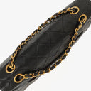 Chanel Vintage Medium Classic Double Flap Bag Black Quilted Leather 24K Gold-Plated Hardware