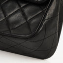Chanel Vintage Medium Classic Double Flap Bag Black Quilted Leather 24K Gold-Plated Hardware