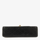 Chanel Vintage Medium Classic Double Flap Bag Black Quilted Leather 24K Gold-Plated Hardware