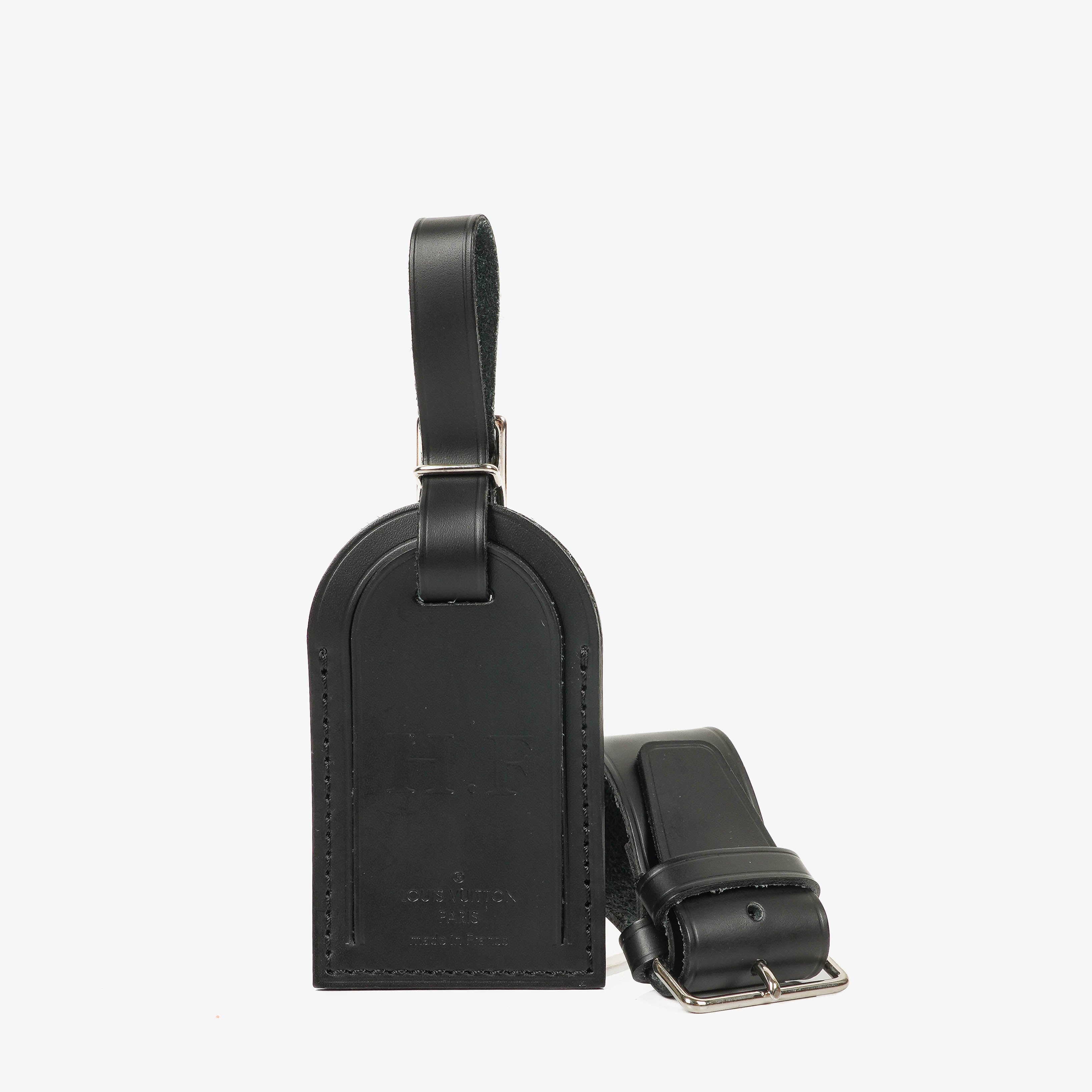 Louis Vuitton Black Epi Leather Name Tag And Handles Holder