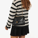 Chanel Vintage Medium Classic Double Flap Bag Black Quilted Leather 24K Gold-Plated Hardware