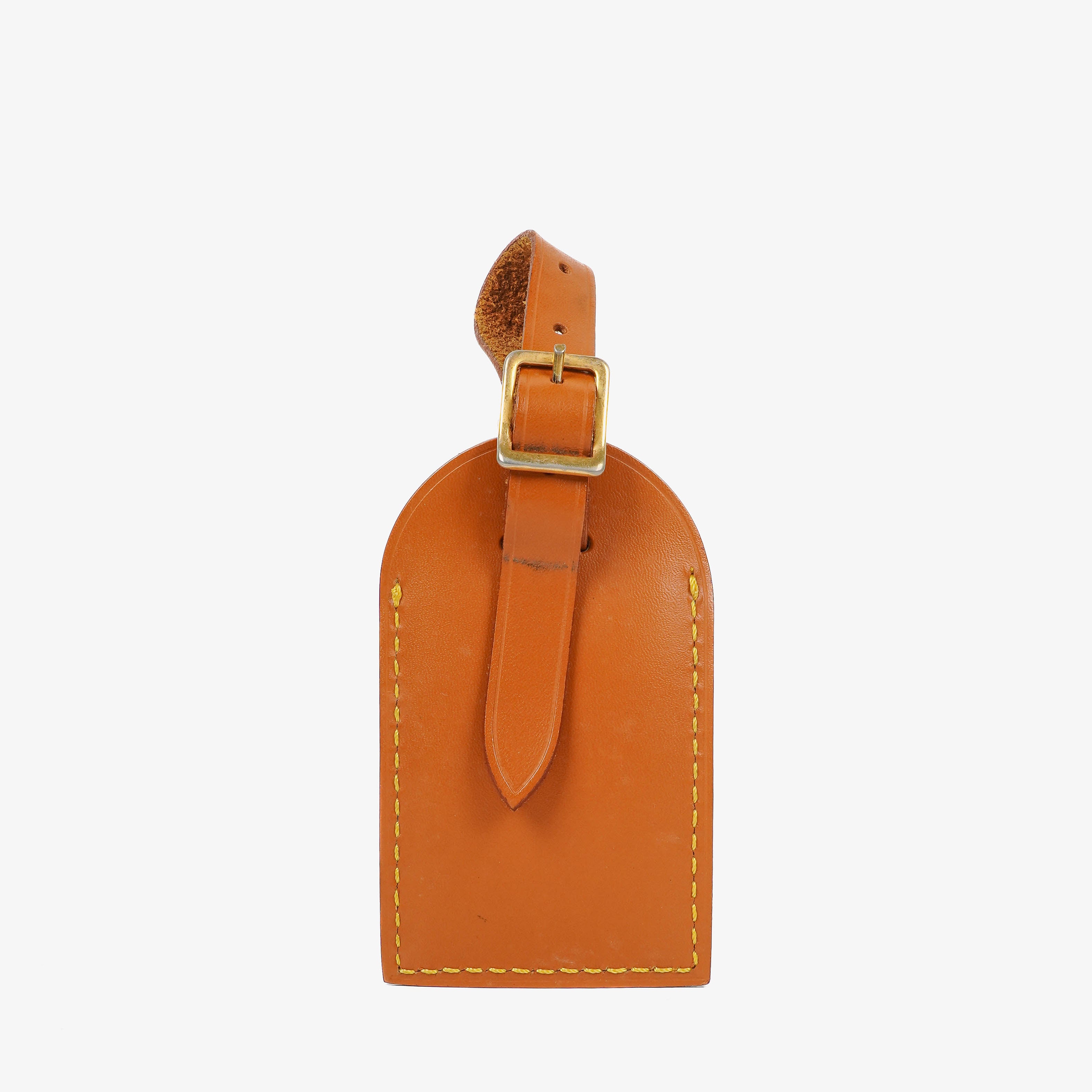 Louis Vuitton Brown Leather Name Tag And Handles Holder