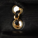 Chanel Vintage Medium Classic Double Flap Bag Black Quilted Leather 24K Gold-Plated Hardware