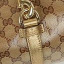 Gucci GG Crystal Canvas Jackie Bardot Shoulder Bag