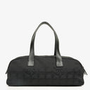 Chanel Black New Travel Line Nylon Mini Boston Bag