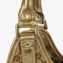Gucci GG Crystal Canvas Jackie Bardot Shoulder Bag