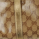 Gucci GG Crystal Canvas Jackie Bardot Shoulder Bag