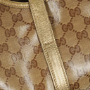 Gucci GG Crystal Canvas Jackie Bardot Shoulder Bag
