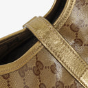 Gucci GG Crystal Canvas Jackie Bardot Shoulder Bag