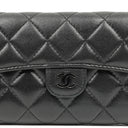 Chanel Card Holder Wallet So Black Lambskin Quilted Flap