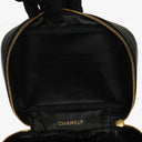 Chanel Black Leather Vanity Case