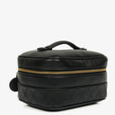 Chanel Black Leather Vanity Case