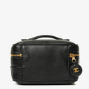 Chanel Black Leather Vanity Case