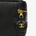 Chanel Black Leather Vanity Case