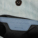 Stella McCartney Denim Flowers Mini Tote Falabella Blue