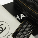 Chanel Black Leather Vanity Case