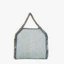 Stella McCartney Denim Flowers Mini Tote Falabella Blue