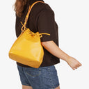 Louis Vuitton Petit Noe Yellow EPI Leather Shoulder Bag