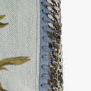Stella McCartney Denim Flowers Mini Tote Falabella Blue