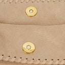 Stella McCartney Falabella Mini Tote Butter Cream Vegan Shaggy Deer Fold Over Bag