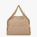 Stella McCartney Falabella Mini Tote Butter Cream Vegan Shaggy Deer Fold Over Bag