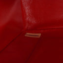 Chanel Red Lambskin Quilted Small 31 Vintage Shopping Tote Bag