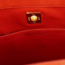 Chanel Red Lambskin Quilted Small 31 Vintage Shopping Tote Bag