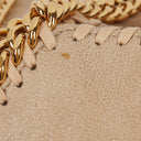 Stella McCartney Falabella Mini Tote Butter Cream Vegan Shaggy Deer Fold Over Bag