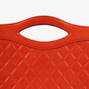Chanel Red Lambskin Quilted Small 31 Vintage Shopping Tote Bag