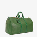Louis Vuitton Keepall 50 Green EPI Leather Travel Bag