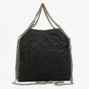 Stella McCartney Falabella Mini Tote Black Vegan Shaggy Deer Fold Over Bag