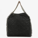Stella McCartney Falabella Mini Tote Black Vegan Shaggy Deer Fold Over Bag