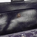Chanel Perfect Edge Glazed Navy Quilted Calfskin Flap Bag