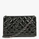 Chanel Lucky Charm Black Patent Leather Pochatte
