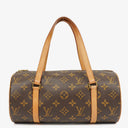 Louis Vuitton Papillon 25 Vintage Monogram Canvas Handbag With Mini Papillon Pochette