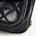 Chanel Perfect Edge Glazed Navy Quilted Calfskin Flap Bag