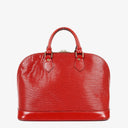 Louis Vuitton Alma PM In Red EPI Leather Handbag