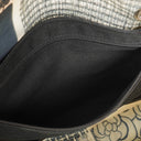 Chanel Black PVC Tweed Patchwork Medium Single Flap Bag