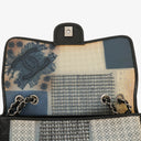 Chanel Black PVC Tweed Patchwork Medium Single Flap Bag