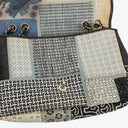 Chanel Black PVC Tweed Patchwork Medium Single Flap Bag