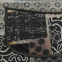 Chanel Black PVC Tweed Patchwork Medium Single Flap Bag