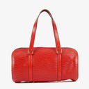 Louis Vuitton Soufflot Handbag In Red Epi Leather