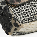 Chanel Black PVC Tweed Patchwork Medium Single Flap Bag