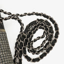 Chanel Black PVC Tweed Patchwork Medium Single Flap Bag