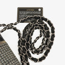 Chanel Black PVC Tweed Patchwork Medium Single Flap Bag