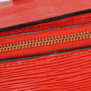 Louis Vuitton Soufflot Handbag In Red Epi Leather
