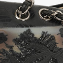 Chanel Black PVC Tweed Patchwork Medium Single Flap Bag