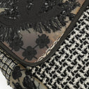 Chanel Black PVC Tweed Patchwork Medium Single Flap Bag