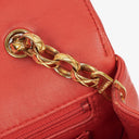 Chanel Vintage Diana Small Flap Bag Red Quilted Lambskin With 24K Gold-Plated Hardware