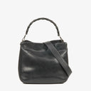 Gucci Leather Bamboo Top Handle Bag